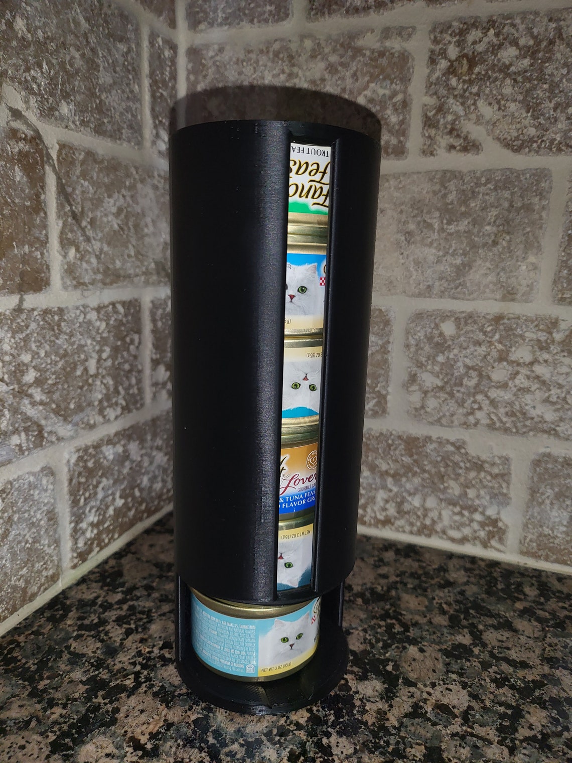 3D Printed STL Cat Food Can Holder Wall Mountable Etsy