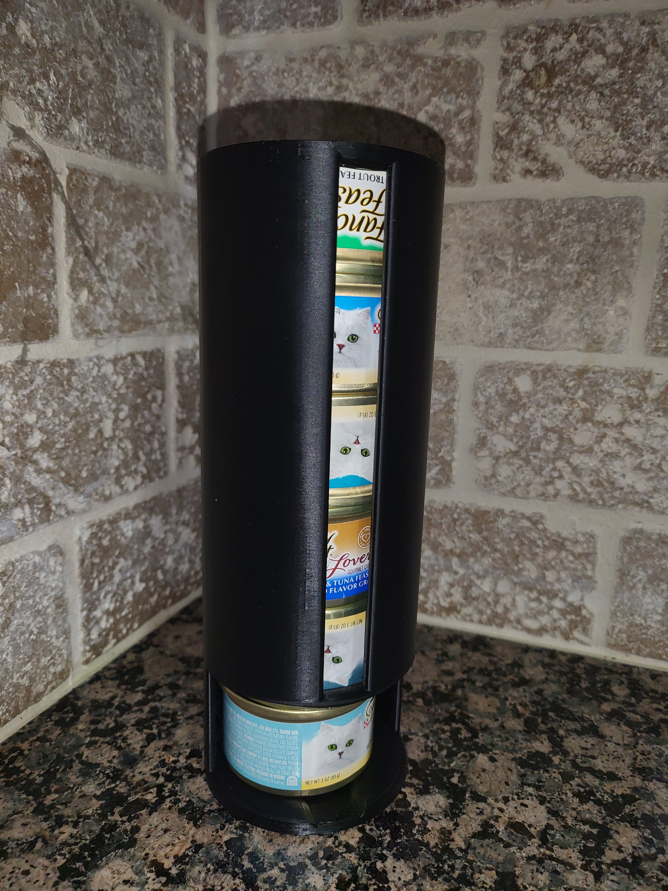 3D Printed STL Cat Food Can Holder Wall Mountable Etsy