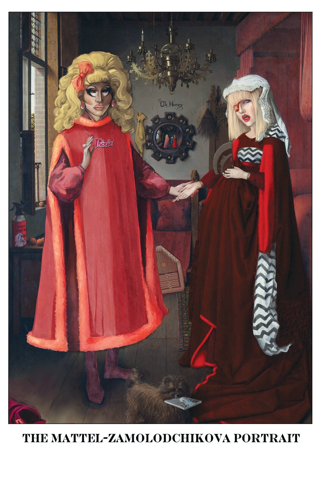 Katya and Trixie Art Print Art History Drag Race Portrait Etsy