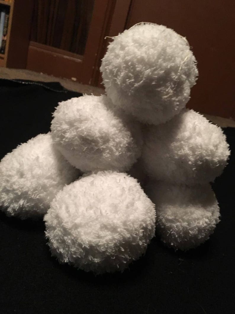 Soft Fluffy White Indoor Snowballs for Indoor Snowball Fights