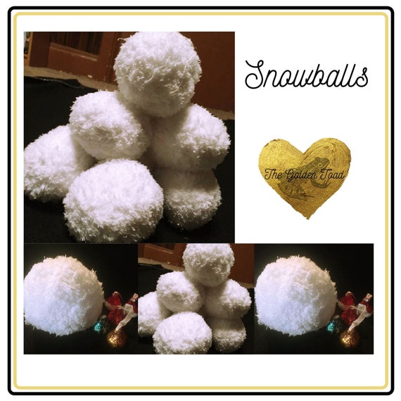 Soft Fluffy White Indoor Snowballs for Indoor Snowball Fights 