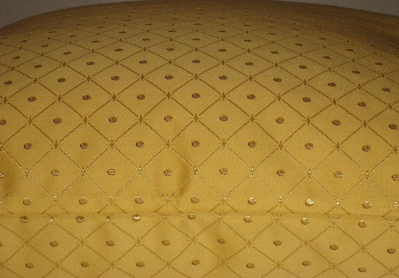 Gold Color Decorative Pillow Cover20x20 Satin Fabric Throw Pillow, Plus Made in U.S.A