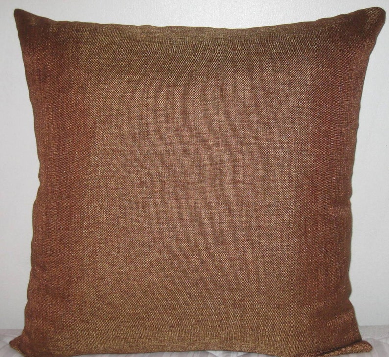 High End Pillow Cover in 24x24 Gougeous Throw Pillow in Gold ,dark Bronze Color With High End