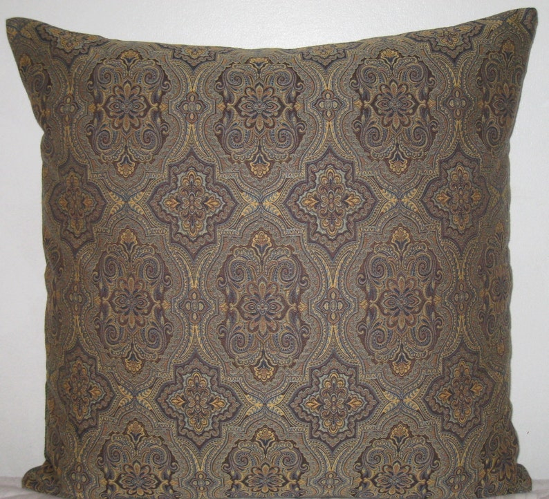 Contemporary Pillow Cover in 20 X 20 Finest Soft Woven Linen Fabric