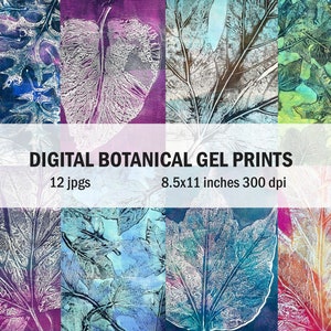 Digital Botanical Gel Prints