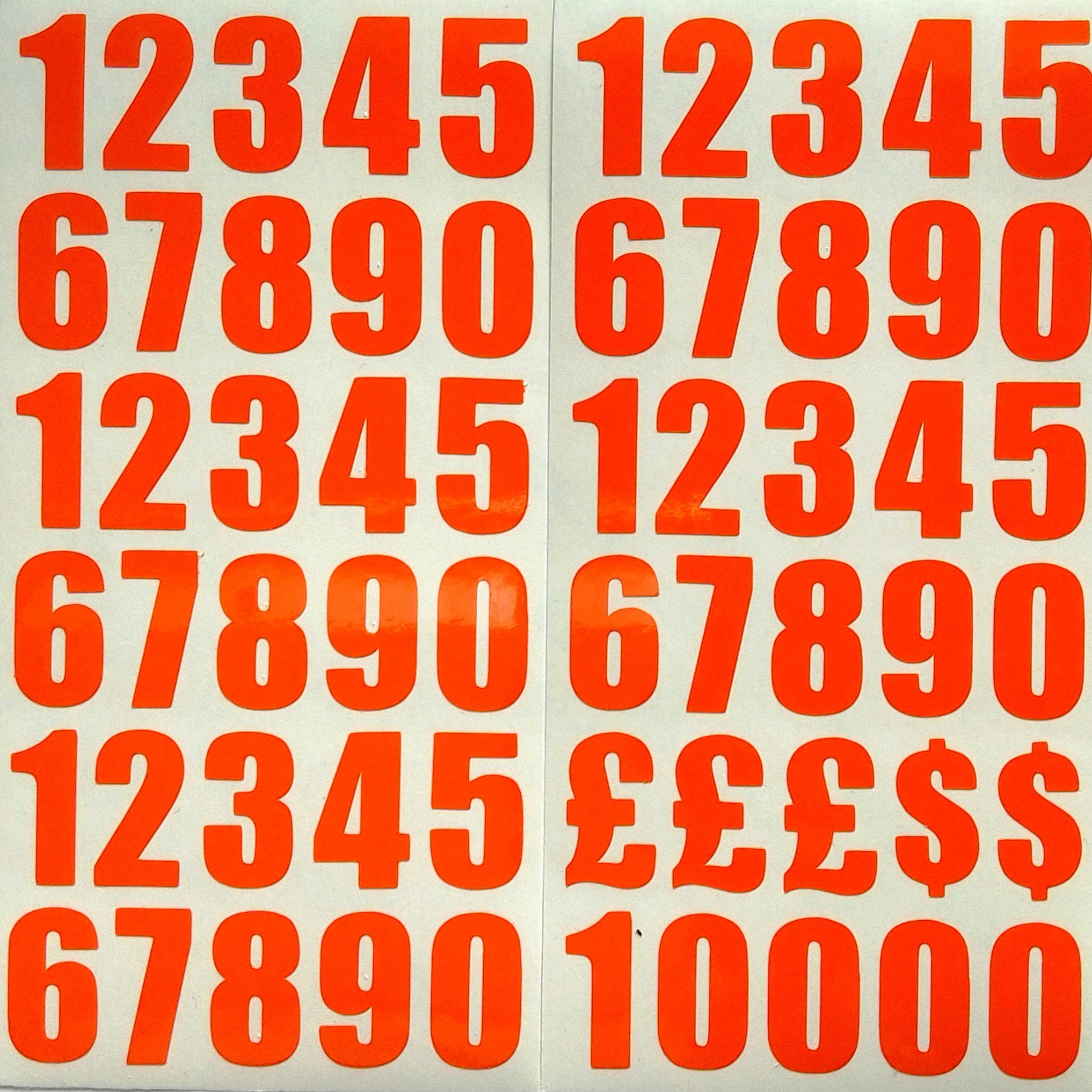 1 Inch Vinyl Numbers Self Adhesive Peel & Sticksunny Etsy UK