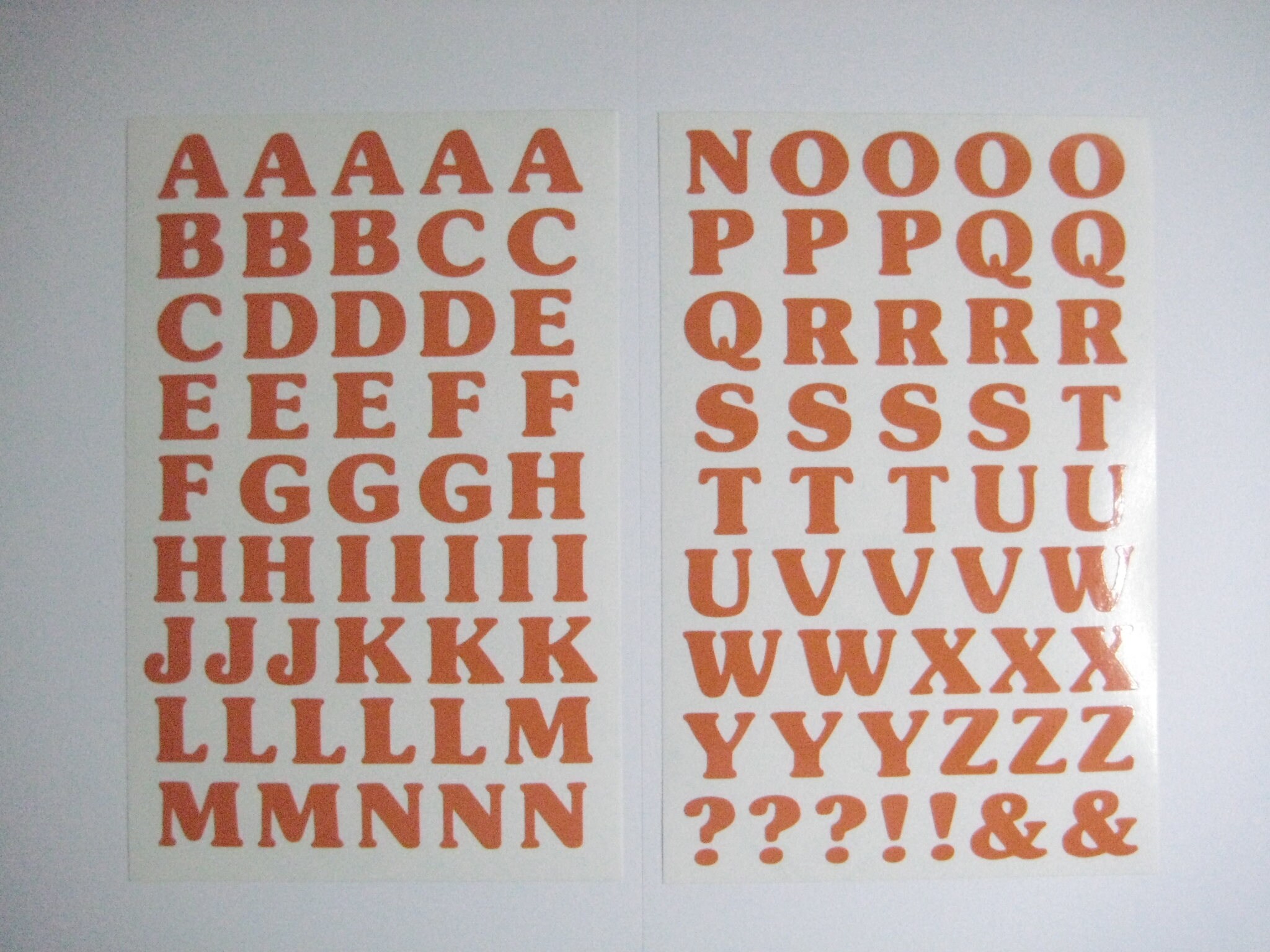 15mm Vinyl A-Z Letters Self Adhesive Peel & | Etsy