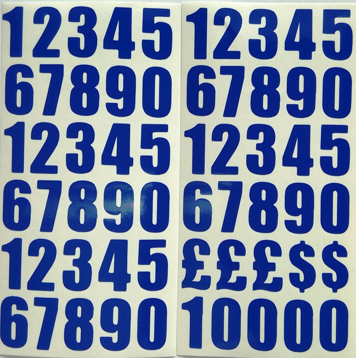 1 Inch Vinyl Numbers Self Adhesive Peel & Sticksunny Etsy UK