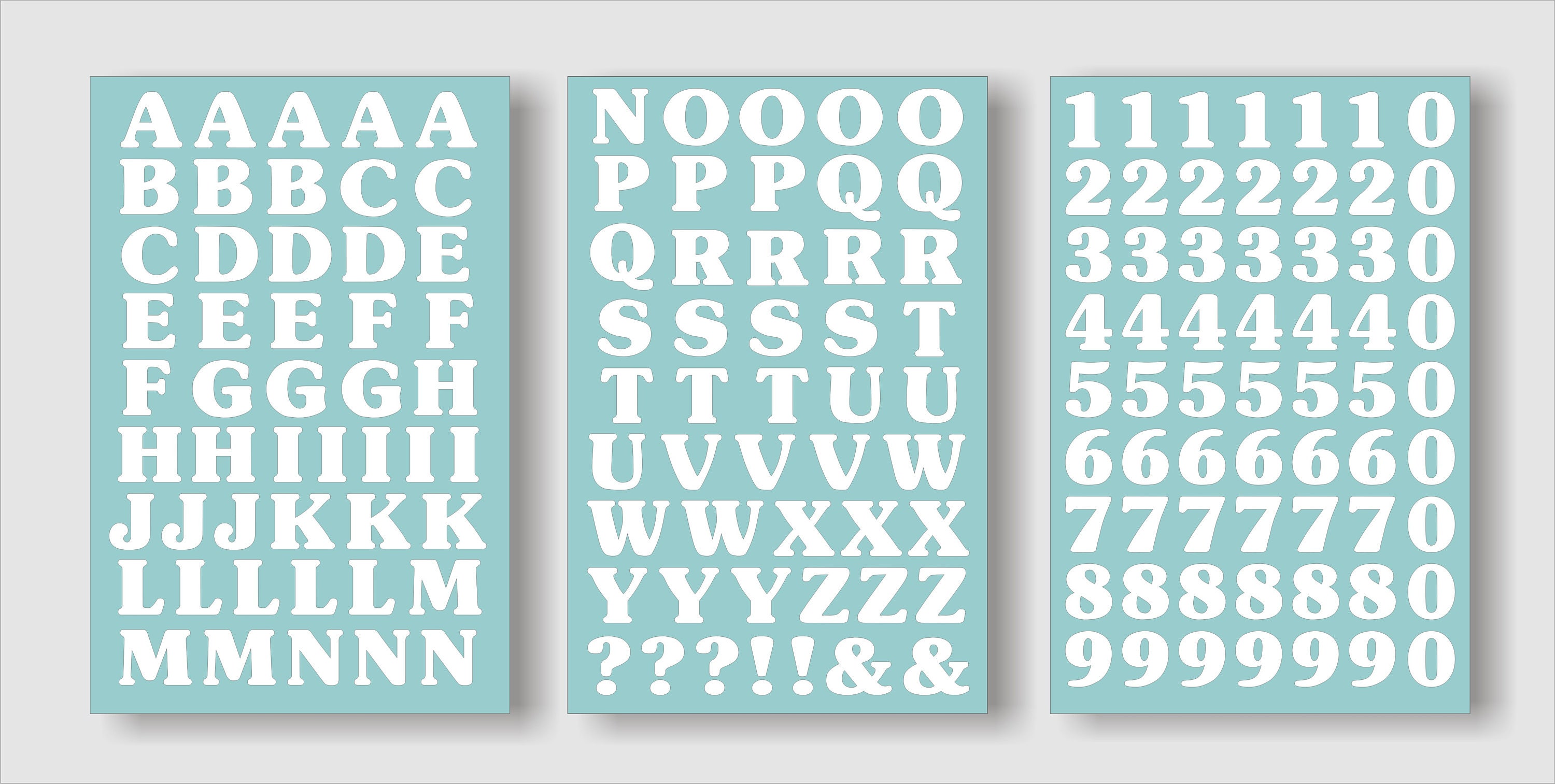 15 mm Letters and Numbers Self Adhesive Peel & Etsy