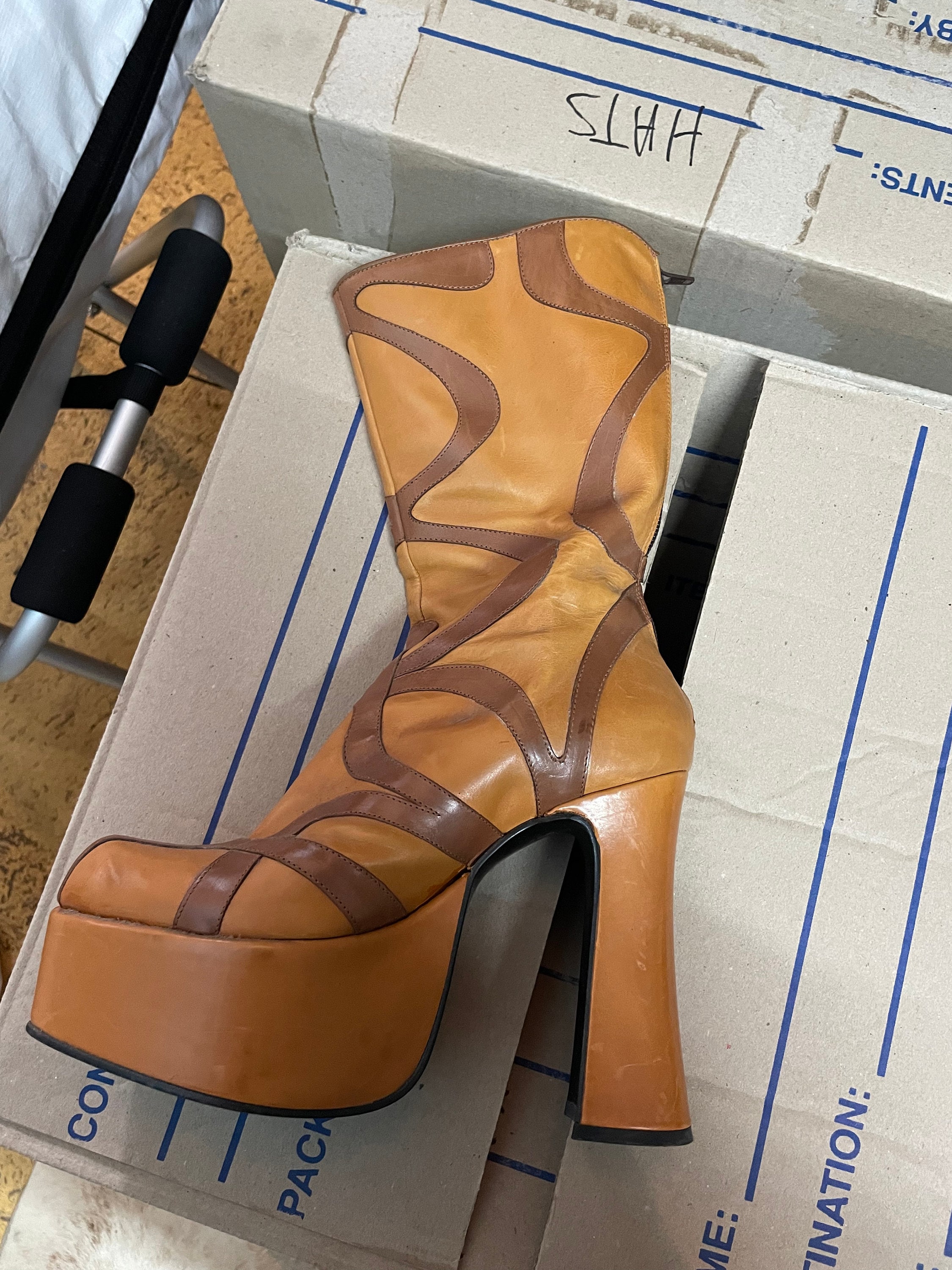 靴 Y2K el dantes Kojikuga Platform Boots El Dante's Platform Boots - Etsy