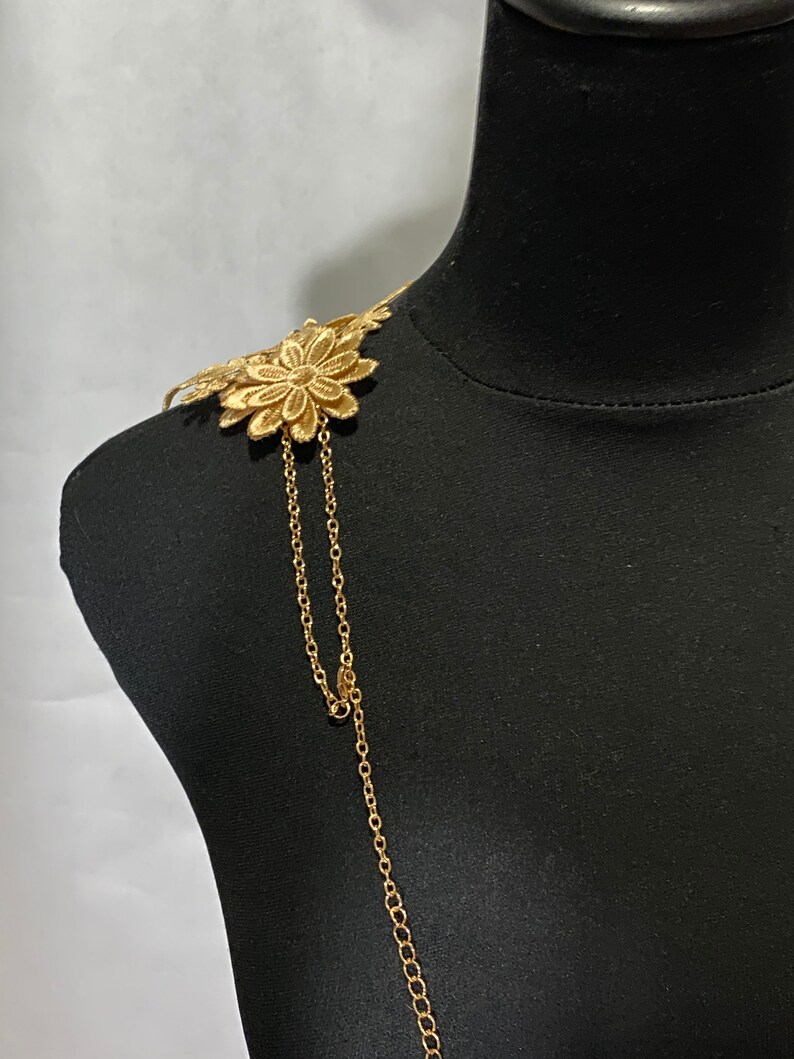 Cream Gold Lace Choker Necklace // Floral Gothic Lace Choker Etsy