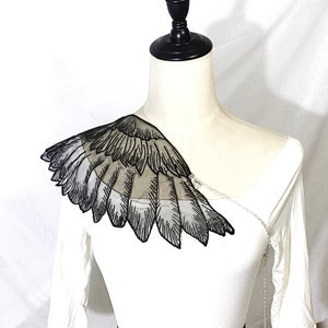 Sheer Wing Organza Lace Shoulder Gold Body Chain / Brown Black - Etsy