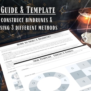 Sigils & Bindrunes || Guide + Templates || Printable