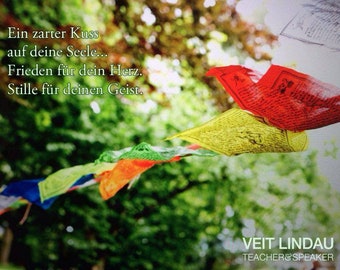 6x Stück ORIG. aus TIBET best quality GEBETSFAHNEN