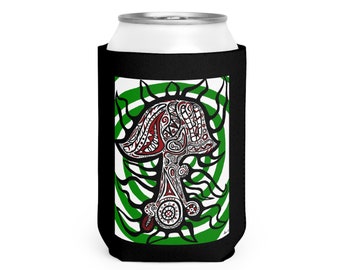 Dark Mushroom Can Cooler Sleeve