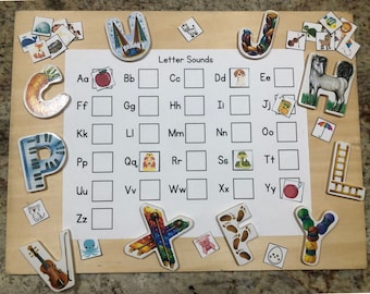 Letter Sounds Printable, Busy Book Printable, Montessori Materials, Kindergarten Book, Phonics Worksheet, Preschool, Homeschool Learning