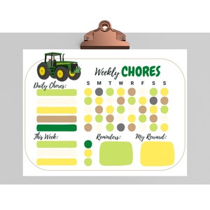 Garbage Truck Chore Chart, Chore Chart for Kids, Kids Chores, Kids Chore Chart, Responsibility Chart, Chore Chart Printable, Sticker Chart