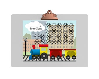 Train Potty Chart, Train Potty Training Chart, Potty training chart boys, Potty sticker chart, Train Reward Chart, Train Sticker Chart, Poop