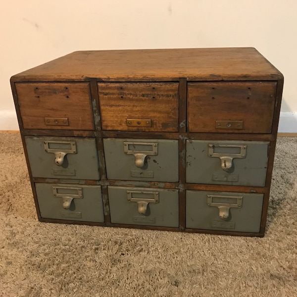 Library Card Catalog Etsy