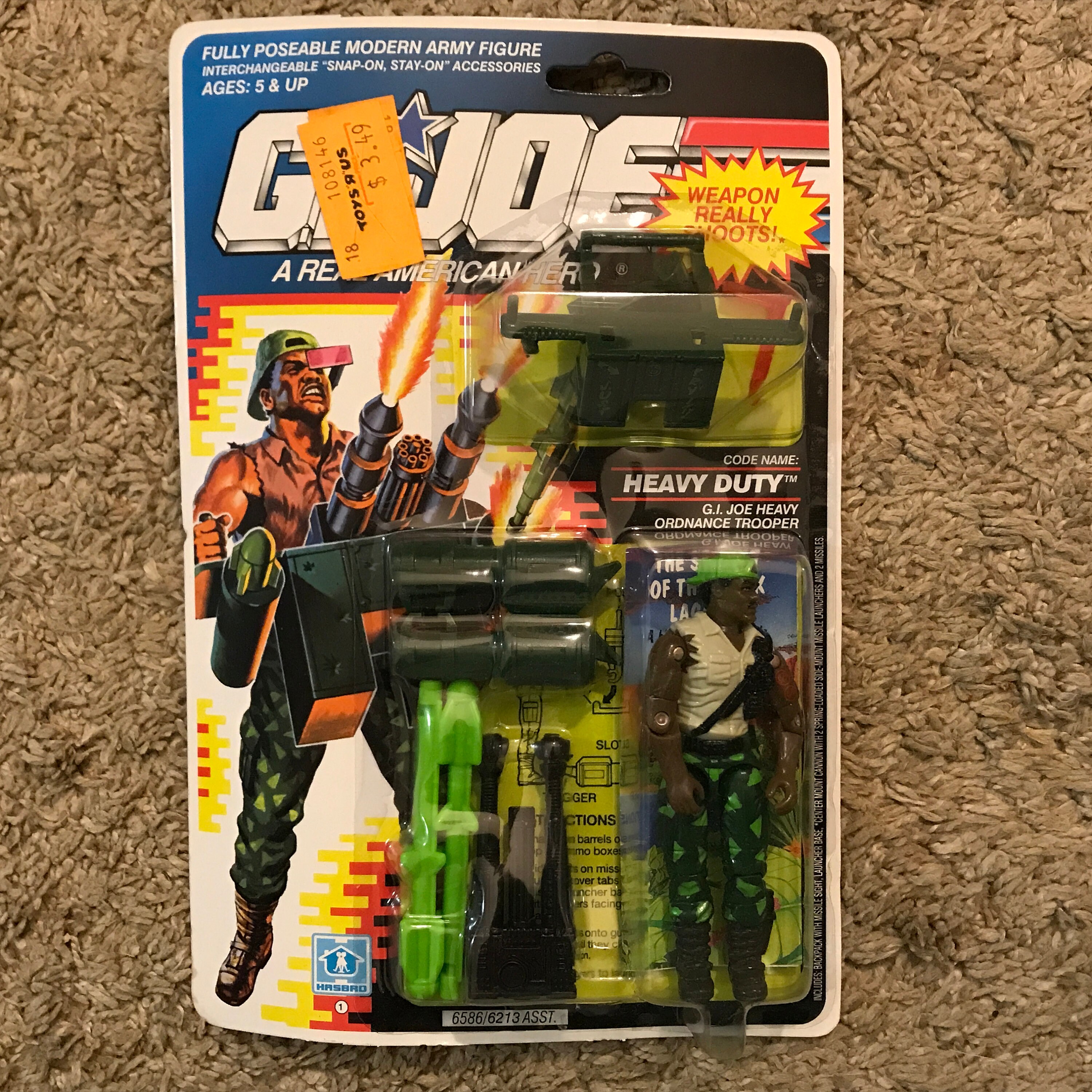 Vintage Hasbro GI JOE Heavy Duty Action Figure 1990 1991