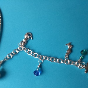 Mermaid Bookmark: Pearl, Crystal & Tibetan Silver Charms