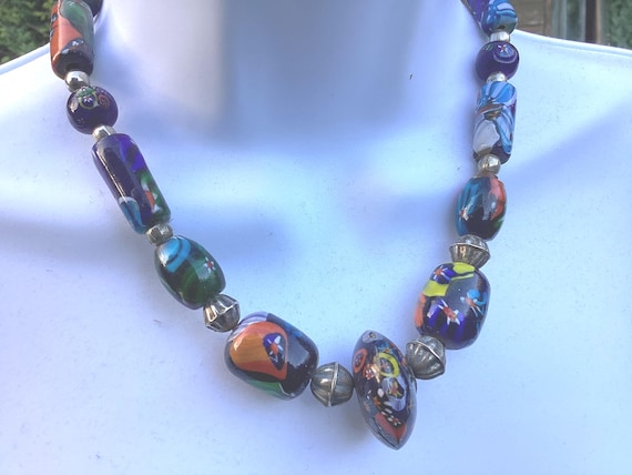 Glossy mid century hand made Murano beads