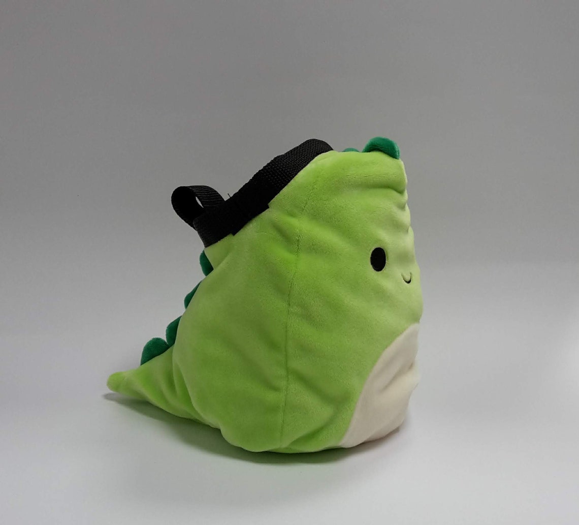 Cute Green Dinosaur Rock Climbing Chalk Bag Etsy