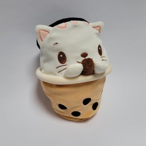 Boba Tea Cat Rock Climbing Chalk Bag