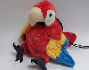 Scarlet Macaw Red Parrot Rock Climbing Chalk Bag