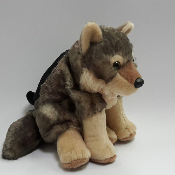 Wolf Rock Climbing Chalk Bag made from a child's plush toy