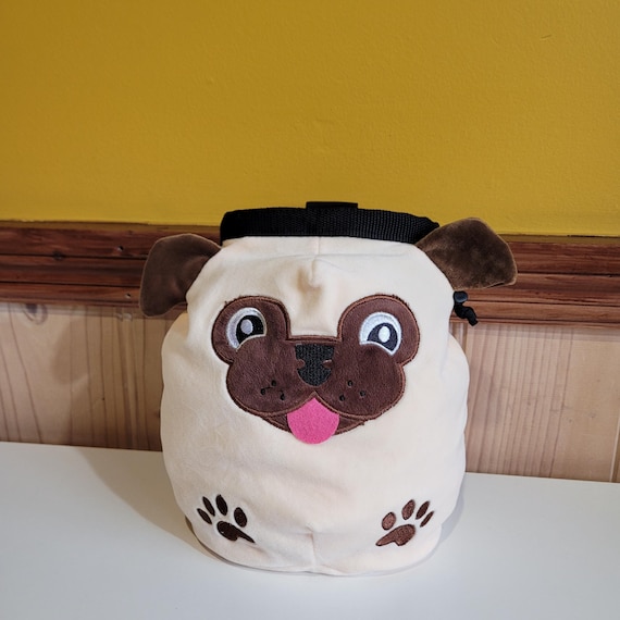 Pug Dog Rock Climbing Chalk Bag - Etsy