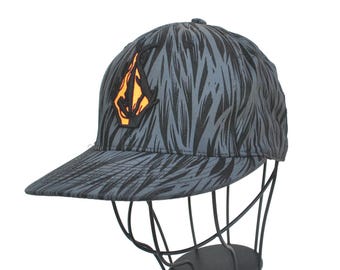 Gorra Snapback con estampado gráfico / Gorra de béisbol con estampado gráfico en gris y negro / Gorra de skate para uso urbano