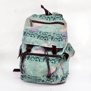 backpack 90s retro vintage bag timberland 90s back pack women kids retro rucksack festival day hike backpack hiking biking bag blue green