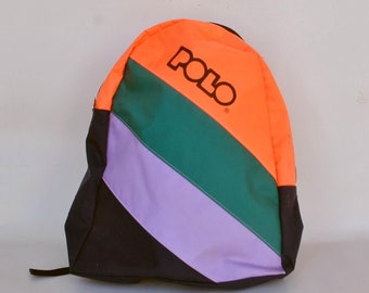 Vintage UNITED COLORS of BENETTON Multicolor Bag , 90's