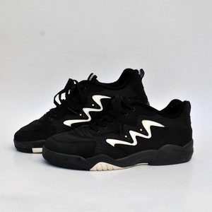 retro athletic black sneakers vintage comfort walking shoes trainers 90s sneakers size eu 41 uk 8 us 10 casual retro shoes fashion shoe mens