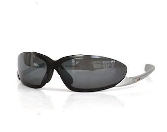 Vintage Wraparound Sunglasses | Black Sport Sunglasses | Y2K Protective Shades | Retro Active Sunglasses