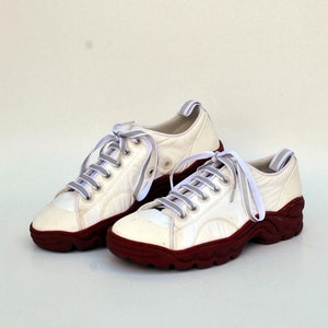Swear platform shoes sneakers white rave 90 goth rock vintage size eu 38 uk 5 us 7 womens shoes vintage shoes buffalo boots womens platforms