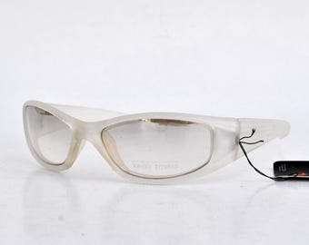 Y2K Narrow Sunglasses – Cyber / Futuristic Style – Translucent Frame