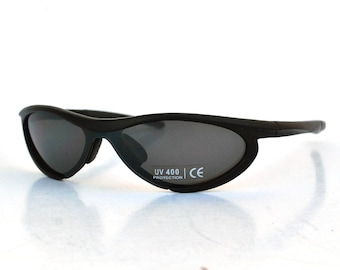 Gafas de sol negras envolventes / Gafas futuristas Y2K / Gafas de sol deportivas de los 90 / Gafas minimalistas envolventes / Estilo unisex