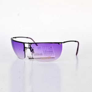 vintage Puple lens sunglasses retro eye wear club sun y2k night club glasses jlo rnb square unisex steampunk 90s design futuristic Aviator