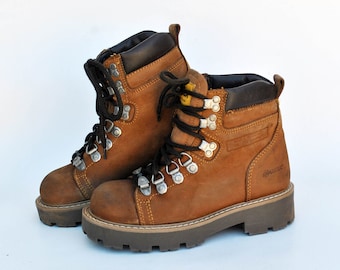 combat boots chunky sneakers Work timberland style military size eu 36 uk 3 us 5 brown trail Caterpillar Boots mountain womens boot