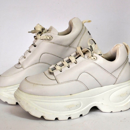 operation rigidity spend Platform Sixty Seven Shoes Sneakers White Chunky Y2k Goth Rock - Etsy