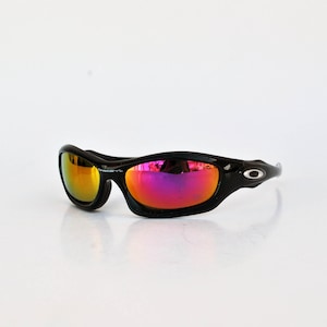 black matrix rave sunglasses rectangle sun glasses vintage retro eye wear 90s round alien y2k club unisex festival mirror gold lens sport