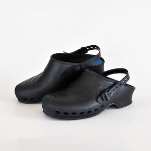 sabot boho silicone clogs sandals slip on shoes Mule platform heel crocs size 41 uk 8 us 10 platforms black platform shoes summer shoes