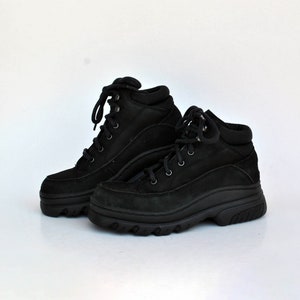 militaire laarzen leger damesschoenen chunky sneakers laag hoge toppen combat vintage maat eu 37 uk 4 us 6 trail wandelen wandelschoenen leer hoog