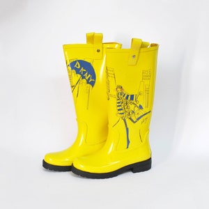 Dkny Rain Boots Shoes Womens Vintage Boots Jelly Boots 80s 90s