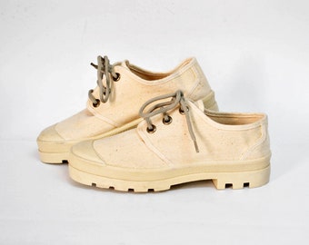 combat sneakers timberland low Military shoes safari rubber gummy sole palladium sneakers vintage canvas shoes size 39 uk 6 us 8 casual shoe