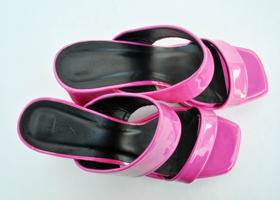 Pink platform summer shoes Fuchsia platforms y2k … - image 7