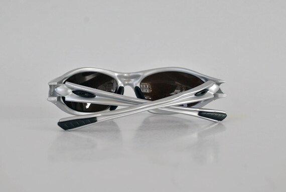 Silver matrix rave sun glasses sport rave vintage… - image 6