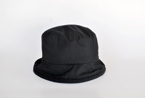 Black Bucket Hat | Minimal Unisex Streetwear Hat | Y2K Techwear Style | Classic Black Festival Bucket Hat